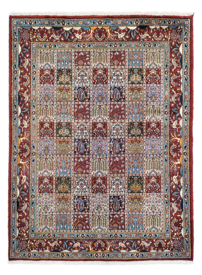 Moud Teppich 145x190cm - Perserteppich - dunkelrot