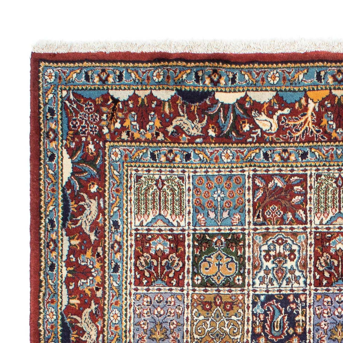 Moud Teppich 145x190cm - Perserteppich - dunkelrot