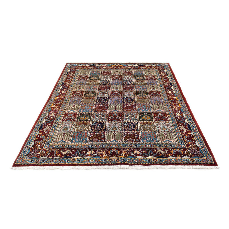 Moud Teppich 145x190cm - Perserteppich - dunkelrot