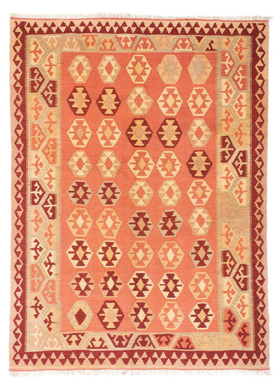 Kelim Fars Teppich 154x210cm - orange