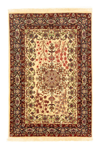 Ghom Teppich 100x153cm - Perserteppich - beige