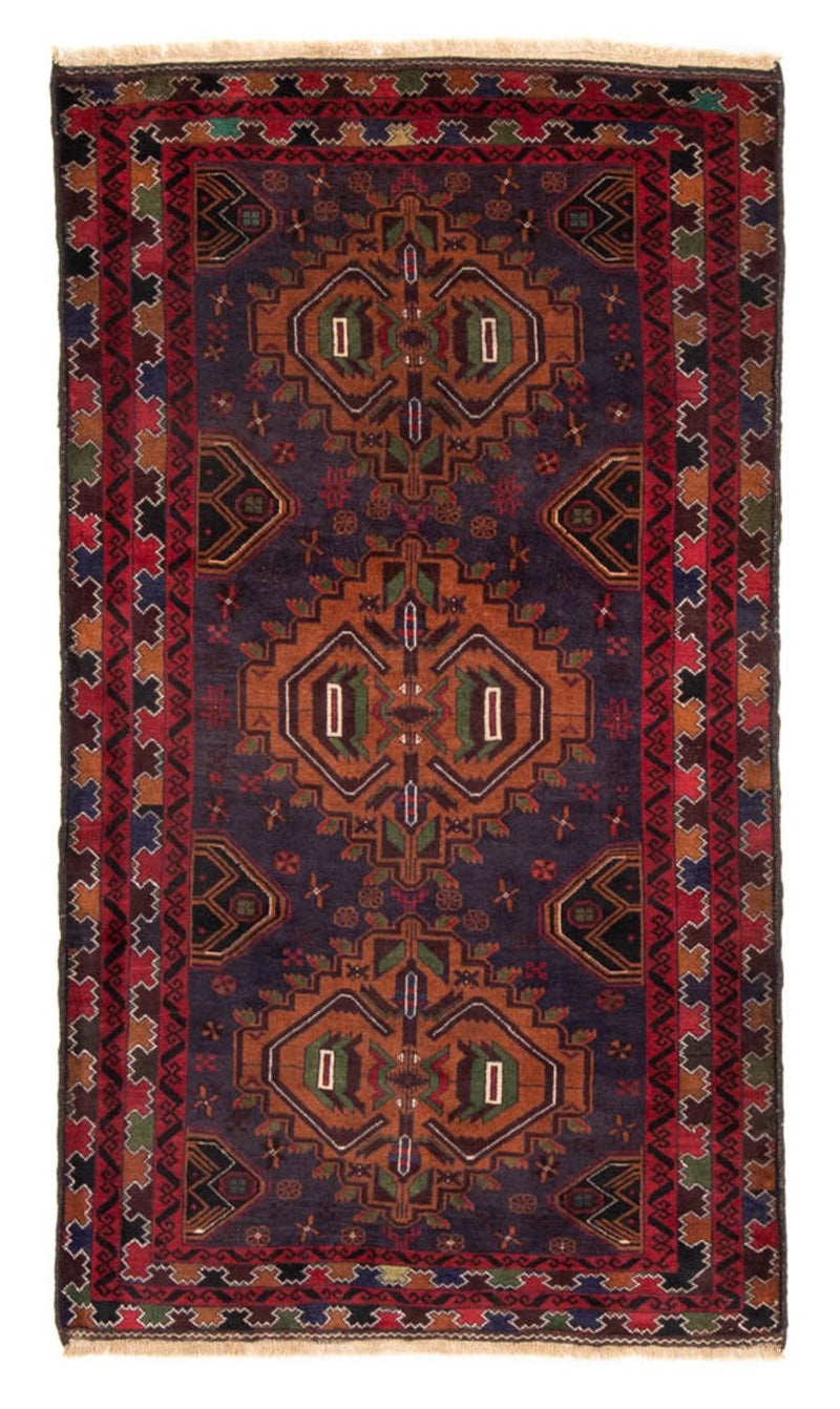Belutsch Teppich 111x196cm - Orientteppich - dunkelblau