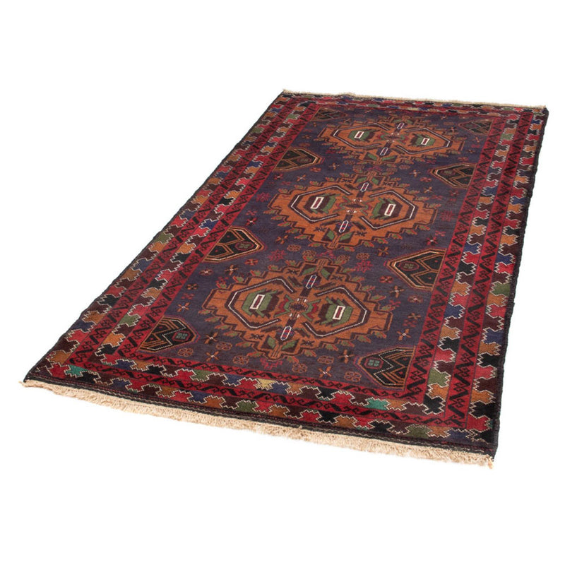 Belutsch Teppich 111x196cm - Orientteppich - dunkelblau