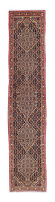 Senneh Teppich 51x252cm - Perserteppich - mehrfarbig