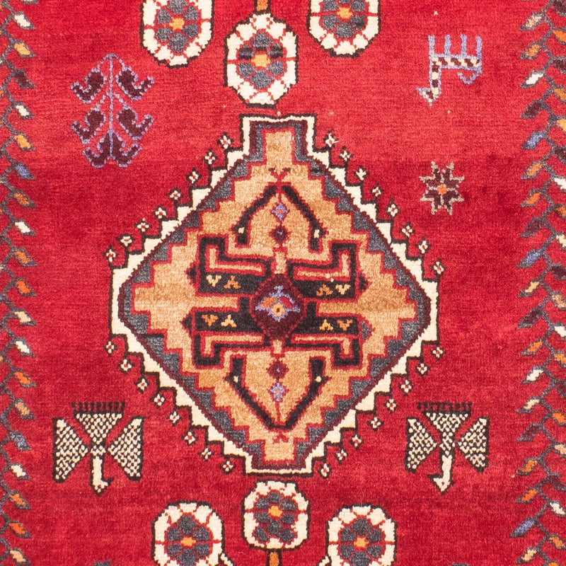 Shiraz Teppich 112x166cm - Perserteppich - dunkelrot