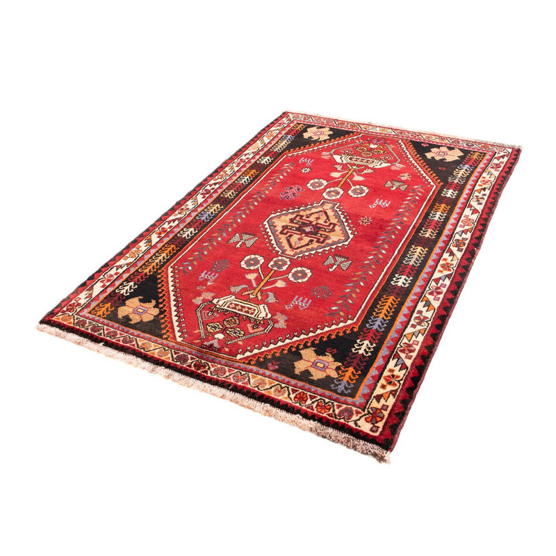 Shiraz Teppich 112x166cm - Perserteppich - dunkelrot