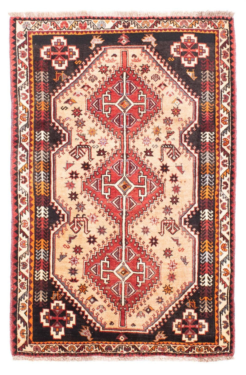 Shiraz Teppich 112x168cm - Perserteppich - beige
