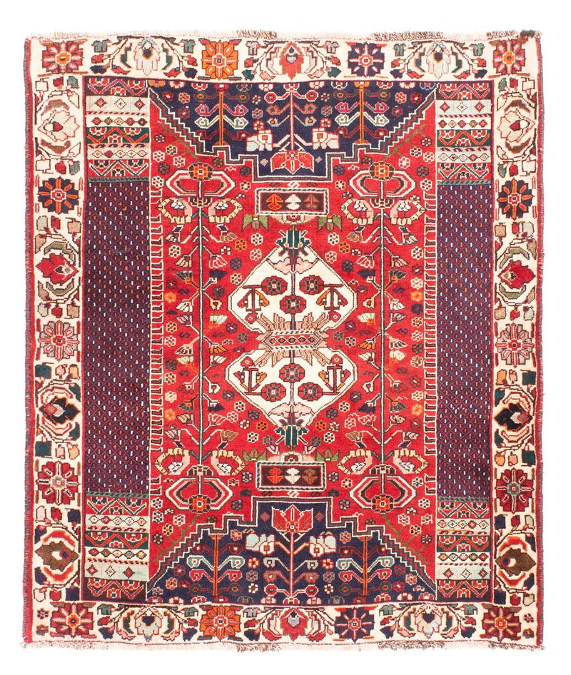 Ghashghai Teppich 121x148cm - Perserteppich - rot