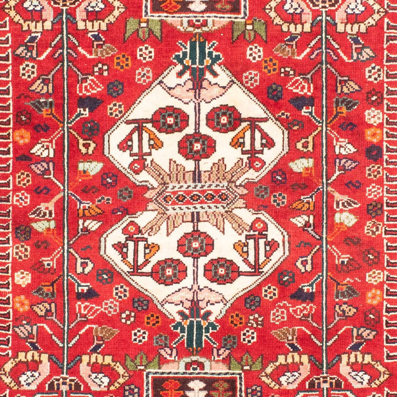 Ghashghai Teppich 121x148cm - Perserteppich - rot