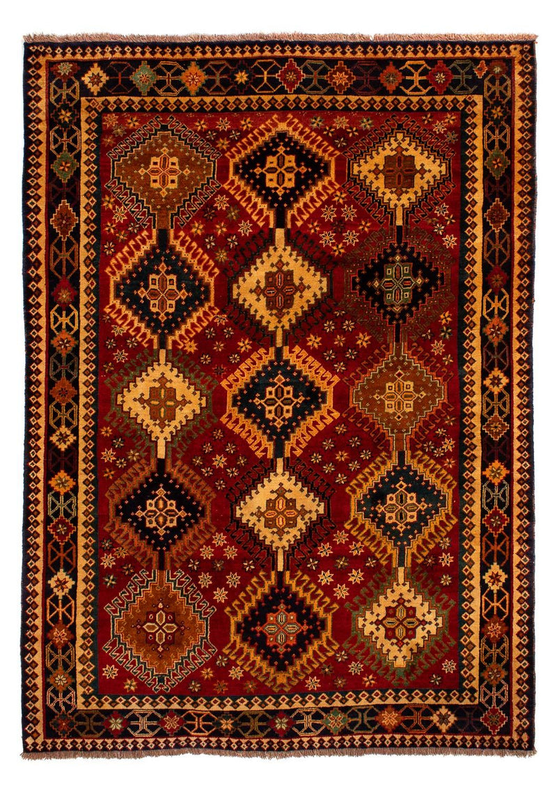Ghashghai Teppich 202x280cm - Perserteppich - dunkelrot