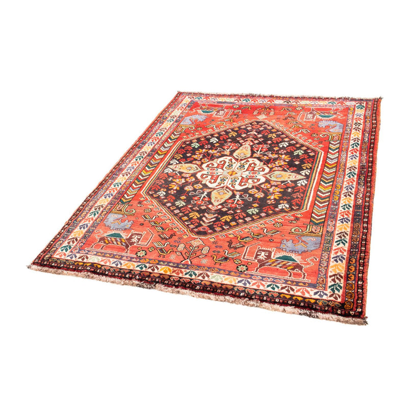 Ghashghai Teppich 120x153cm - Perserteppich - rot