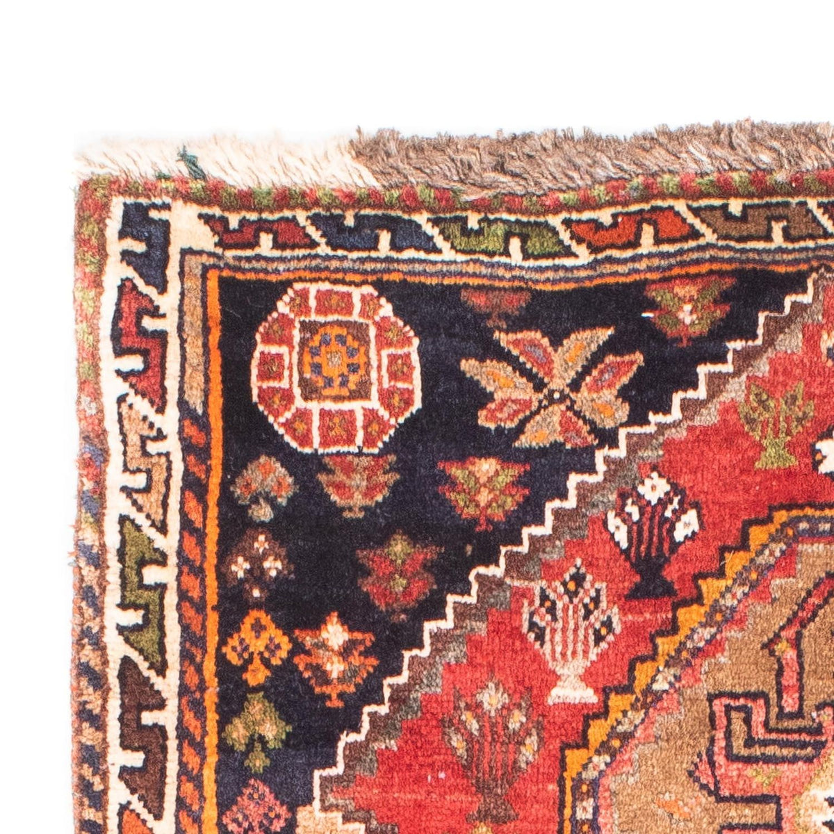 Ghashghai Teppich 84x150cm - Perserteppich - rot