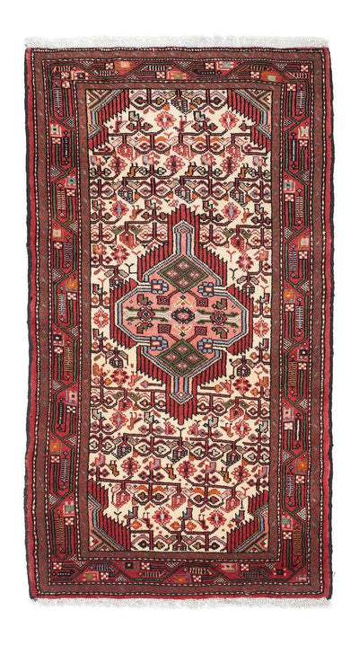 Hamadan Teppich 78x138cm - Perserteppich - beige