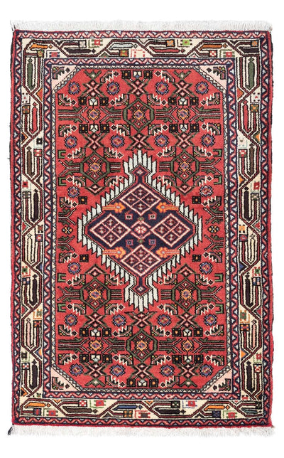 Hosseinabad Teppich 82x130cm - Perserteppich - rot