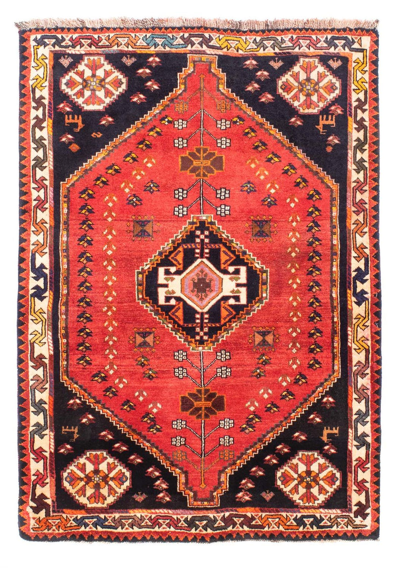 Shiraz Teppich 112x158cm - Perserteppich - dunkelrot