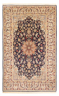 Isfahan Teppich 202x327cm - Perserteppich - dunkelblau – product image