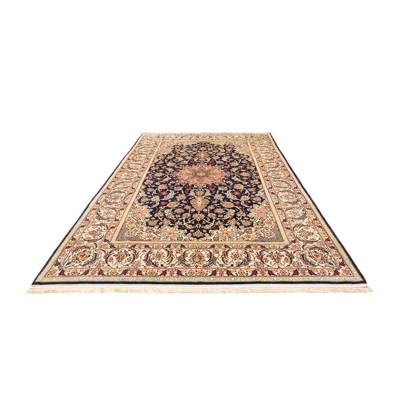 Isfahan Teppich 202x327cm - Perserteppich - dunkelblau