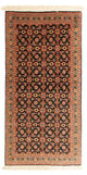 Täbriz - 50 Raj Teppich 65x130cm - Perserteppich - schwarz