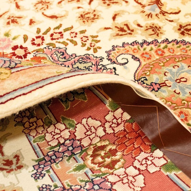 Täbriz - 50 Raj Teppich 101x150cm - Perserteppich - beige