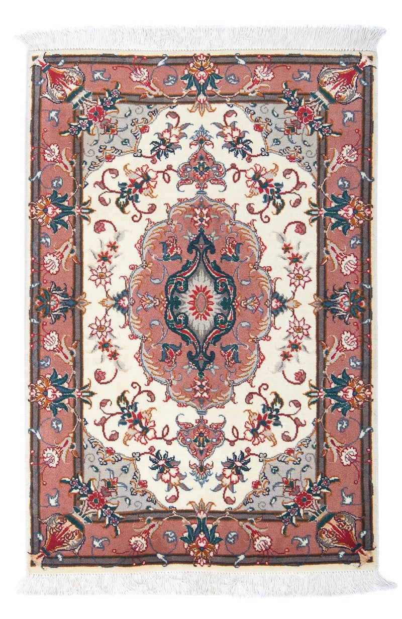 Täbriz - 50 Raj Teppich 60x92cm - Perserteppich - beige