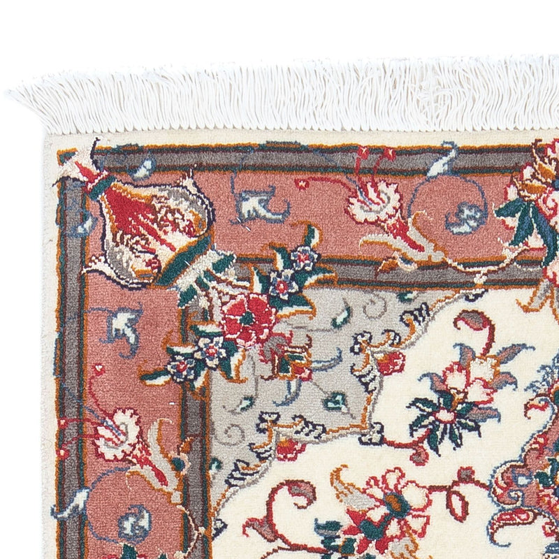 Täbriz - 50 Raj Teppich 60x92cm - Perserteppich - beige