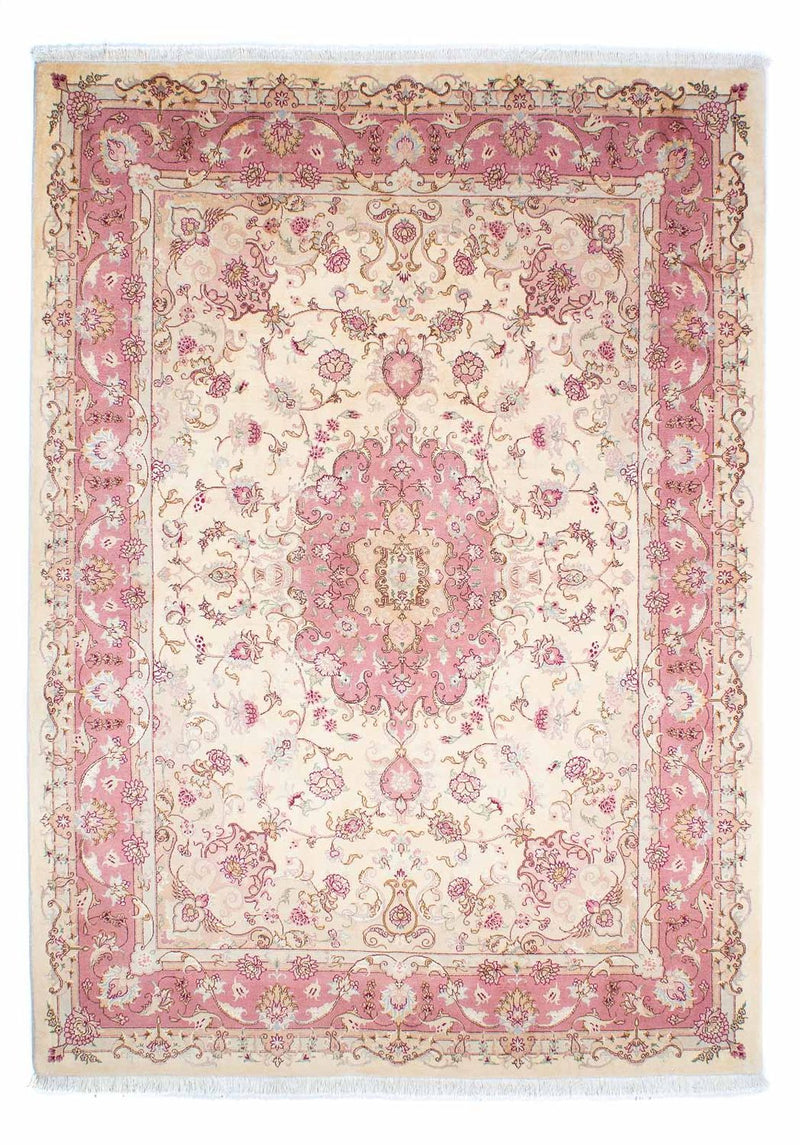 Täbriz - 50 Raj Teppich 170x240cm - Perserteppich - beige