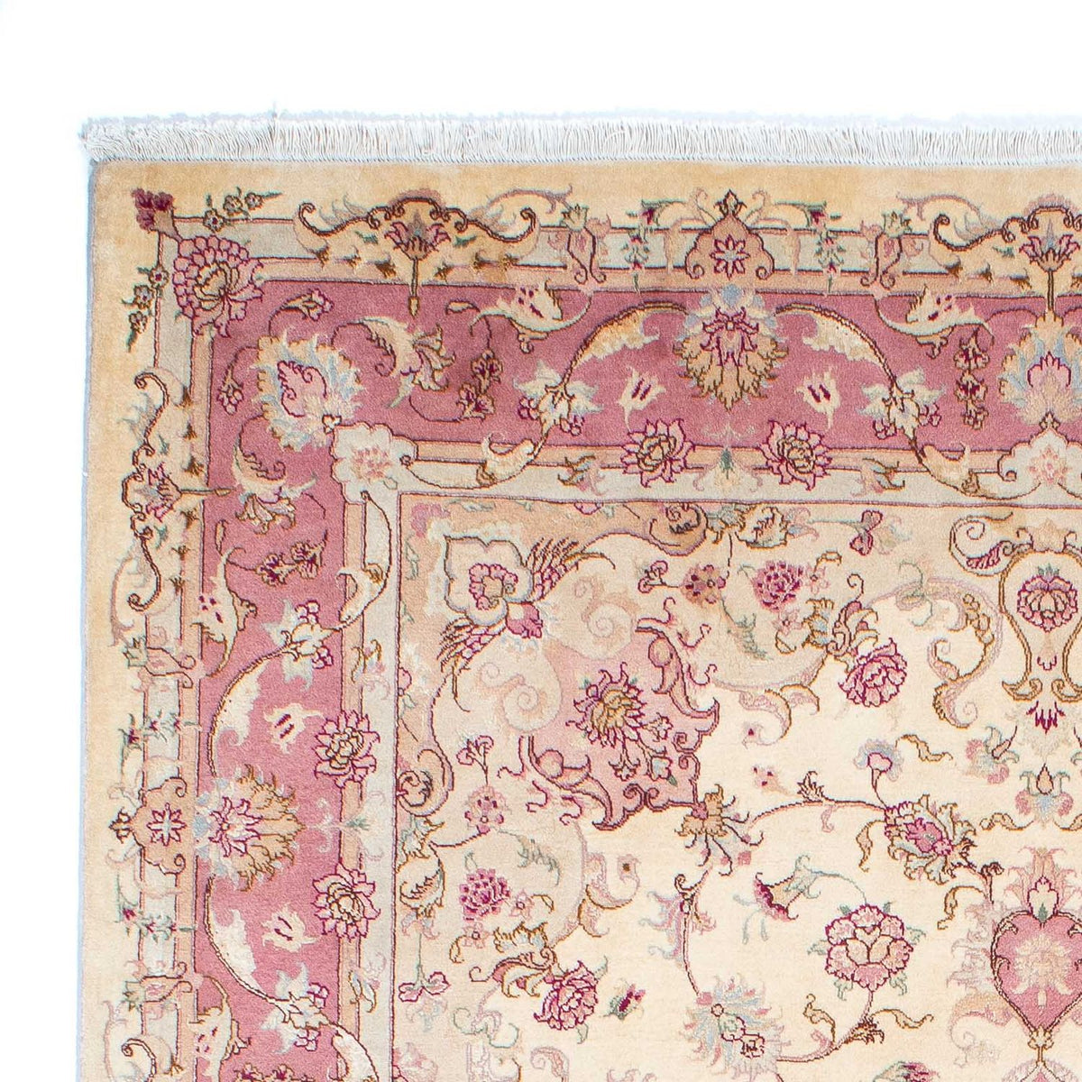 Täbriz - 50 Raj Teppich 170x240cm - Perserteppich - beige