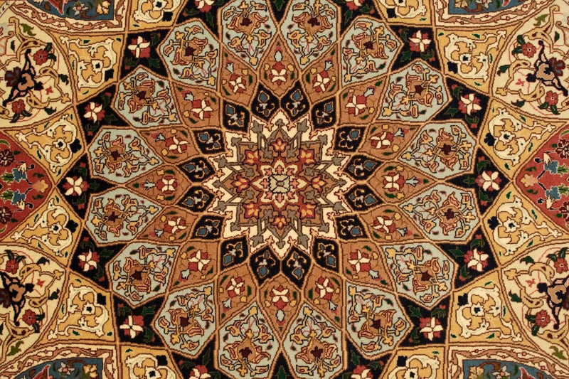 Täbriz - 50 Raj Teppich 103x151cm - Perserteppich - mehrfarbig