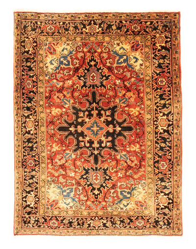Heriz Teppich 144x190cm - Perserteppich - rot