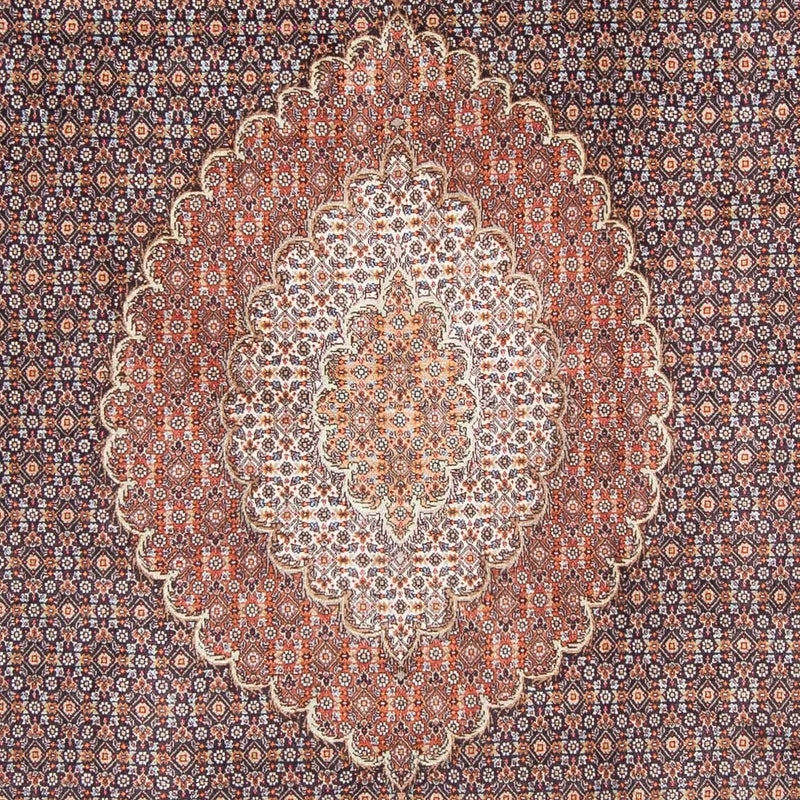 Täbriz Teppich 210x302cm - Perserteppich - dunkelblau