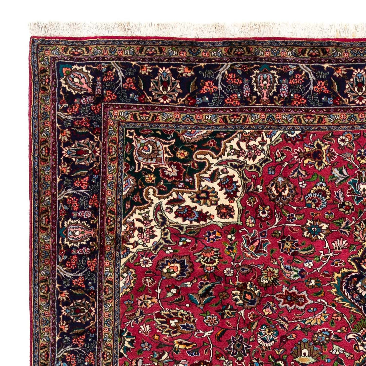 Täbriz - 50 Raj Teppich 205x280cm - Perserteppich - dunkelrot