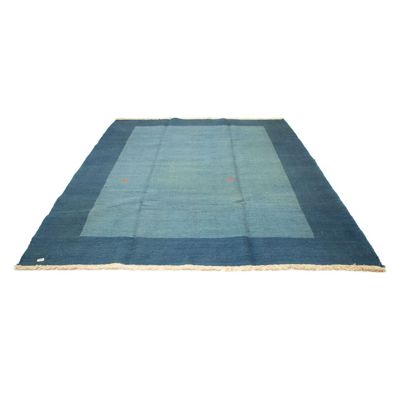 Gabbeh Teppich - Perser 214 x 270 cm - seeblau