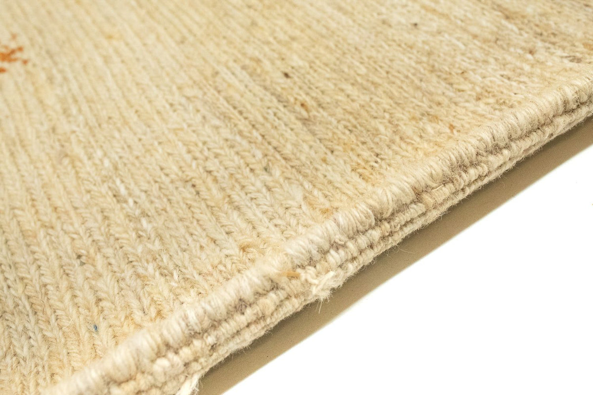 Gabbeh Persisch Teppich 164x200cm - Perserteppich Wollteppich - beige