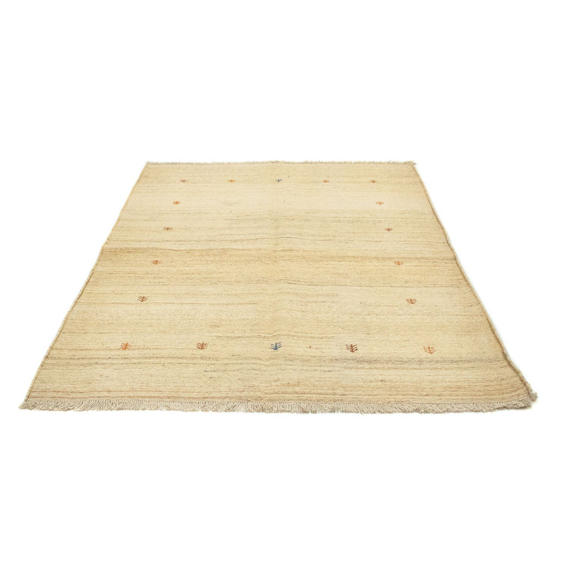 Gabbeh Persisch Teppich 164x200cm - Perserteppich Wollteppich - beige