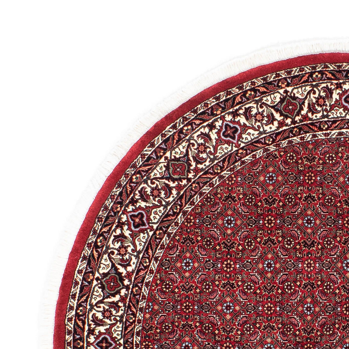 Bidjar Teppich 150x150cm - Perserteppich - dunkelrot