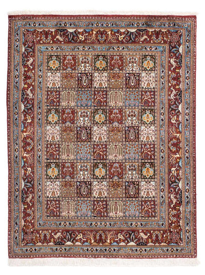 Moud Teppich 147x194cm - Perserteppich - dunkelrot