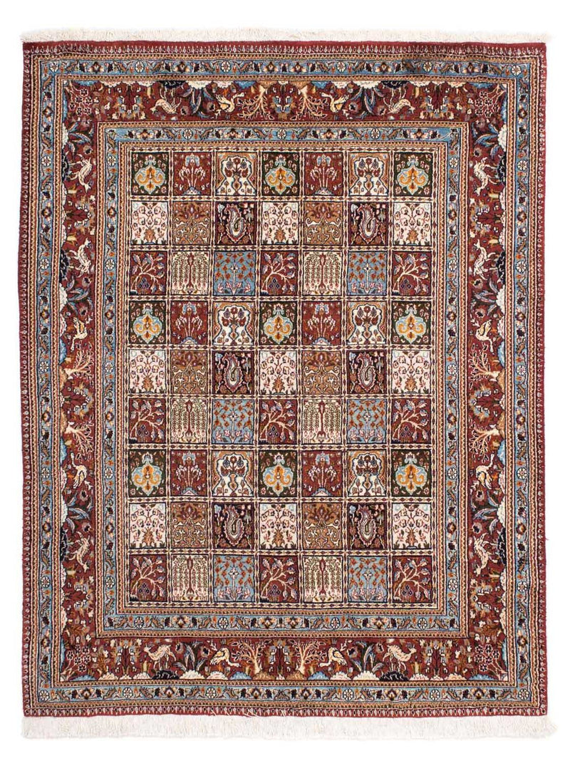 Moud Teppich 147x194cm - Perserteppich - dunkelrot