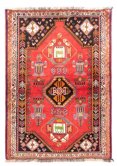 Ghashghai Teppich 118x165cm - Perserteppich - dunkelrot