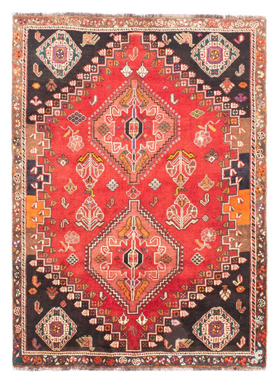 Ghashghai Teppich 110x153cm - Perserteppich - dunkelrot