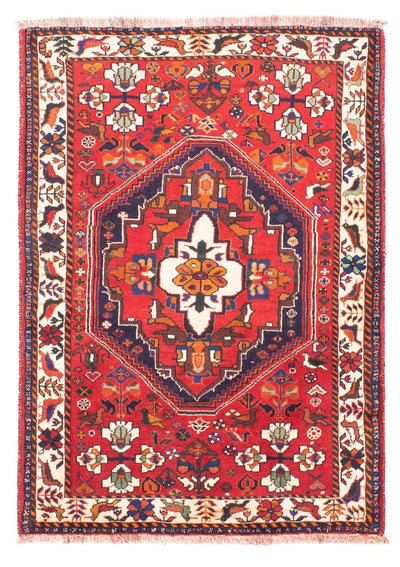 Ghashghai Teppich 106x158cm - Perserteppich - dunkelrot