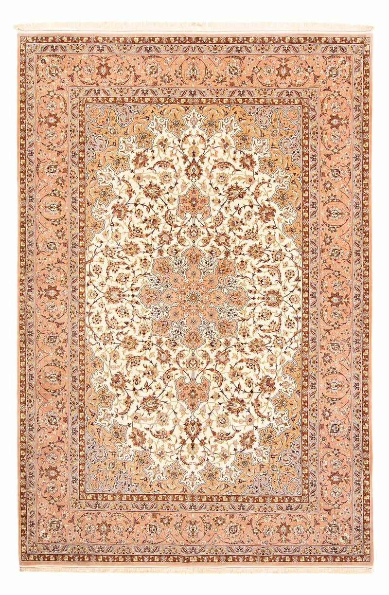 Isfahan Teppich 200x291cm - Perserteppich - hellbraun