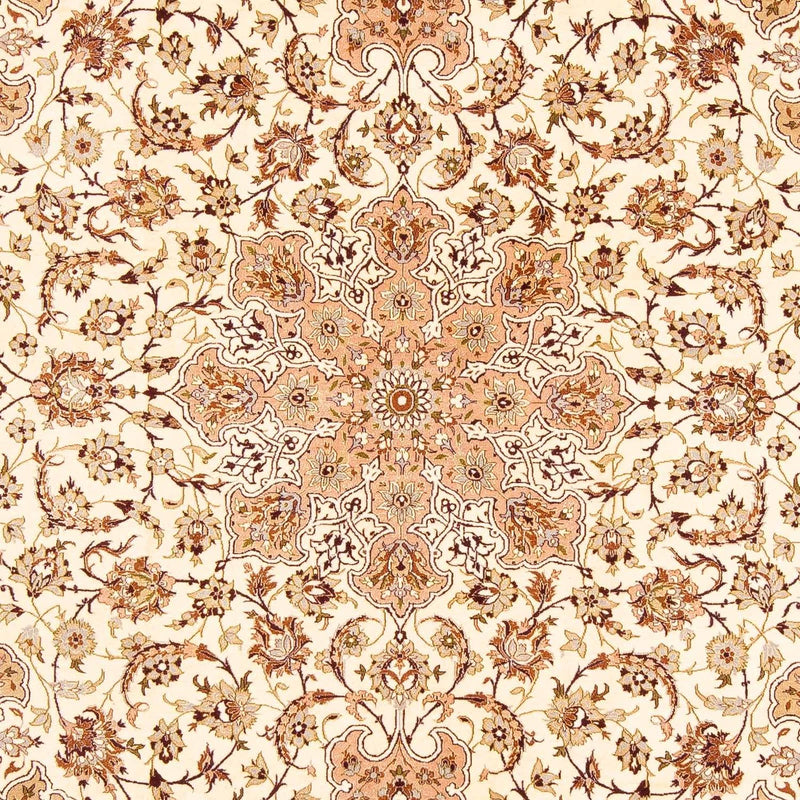 Isfahan Teppich 200x291cm - Perserteppich - hellbraun