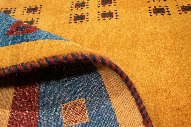 Gabbeh Teppich - Perser 103 x 194 cm - gold