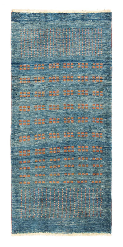 Loribaft Teppich Perser 86x188cm - Orientteppich - blau