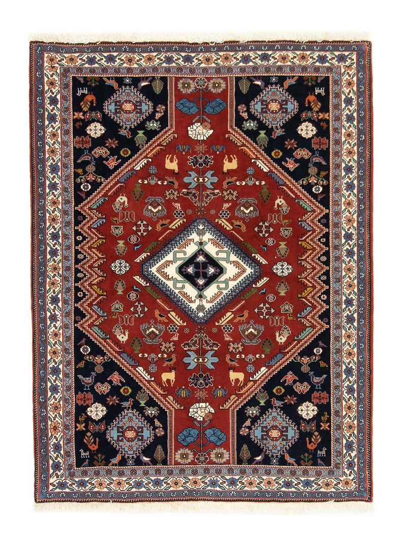 Ghashghai Teppich 112x152cm - Perserteppich - rot