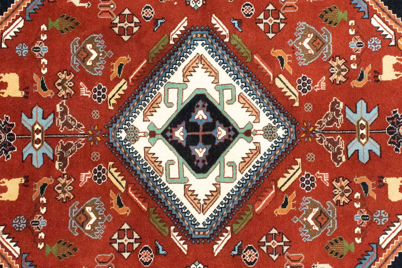 Ghashghai Teppich 112x152cm - Perserteppich - rot