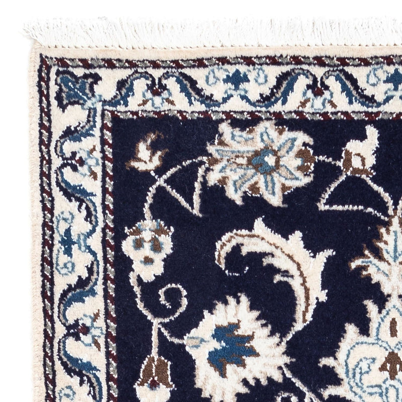 Perserteppich - Nain 68 x 136 cm - dunkelblau
