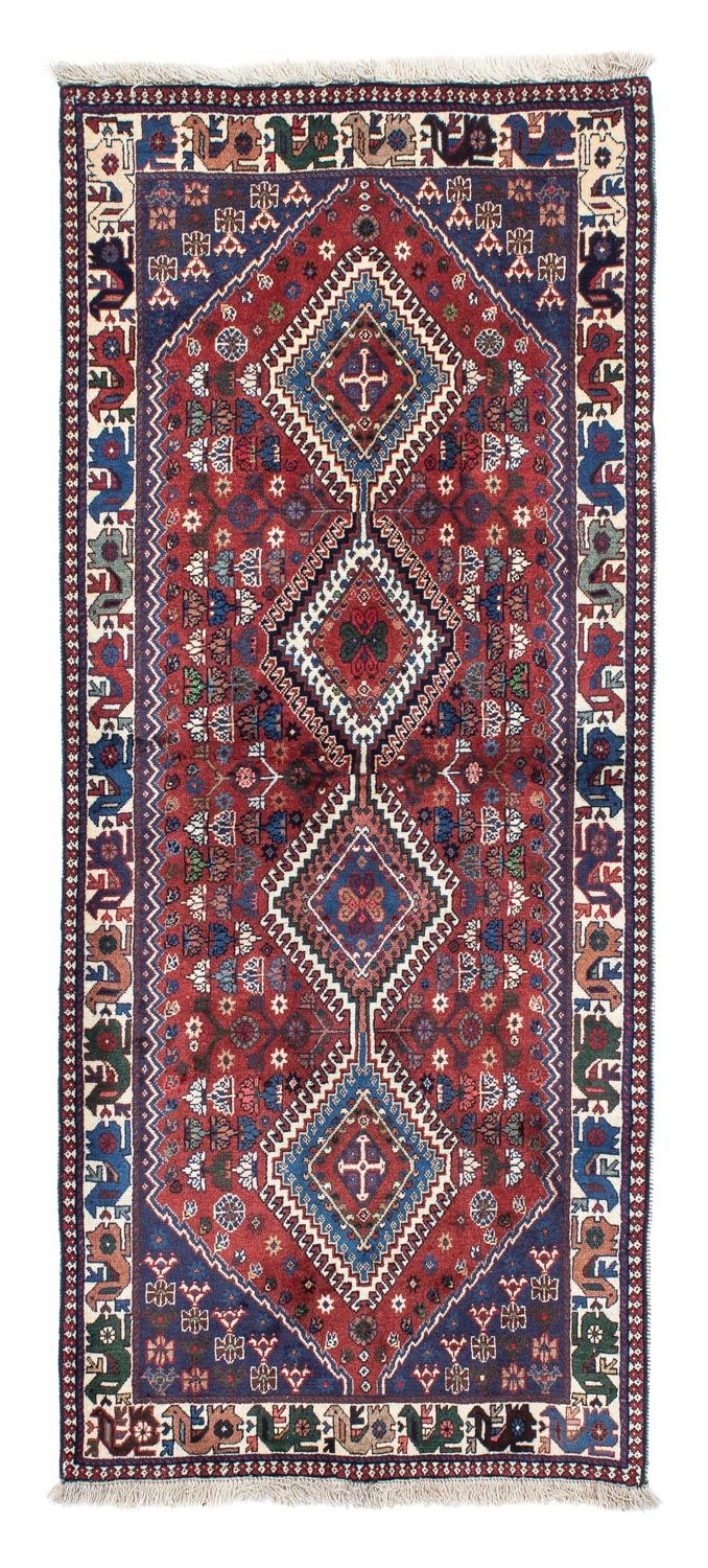 Moud Teppich 80x196cm - Perserteppich - rot
