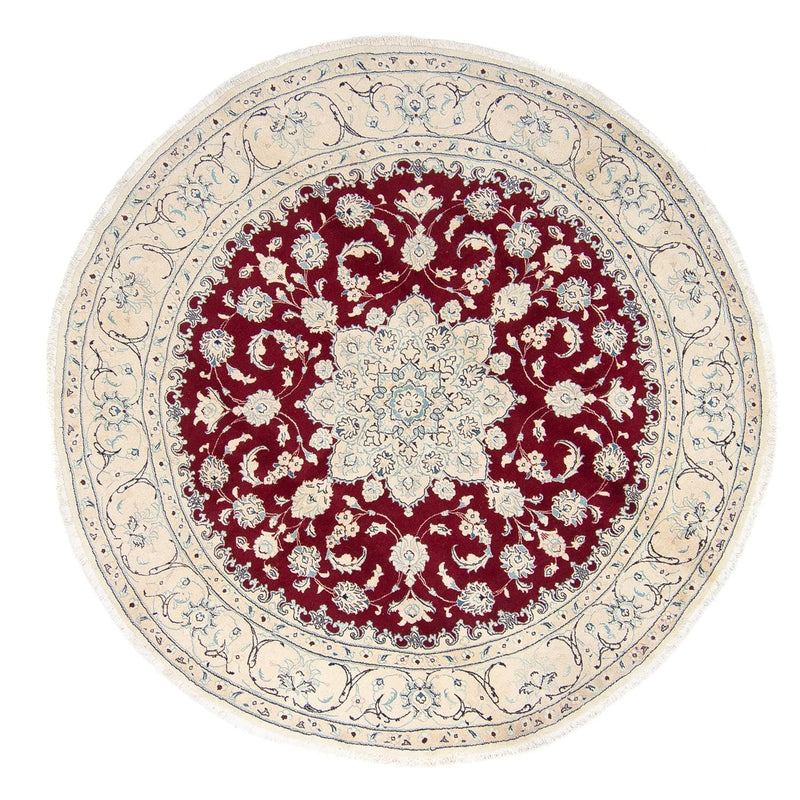Nain Teppich 245x245cm - Perserteppich - dunkelrot