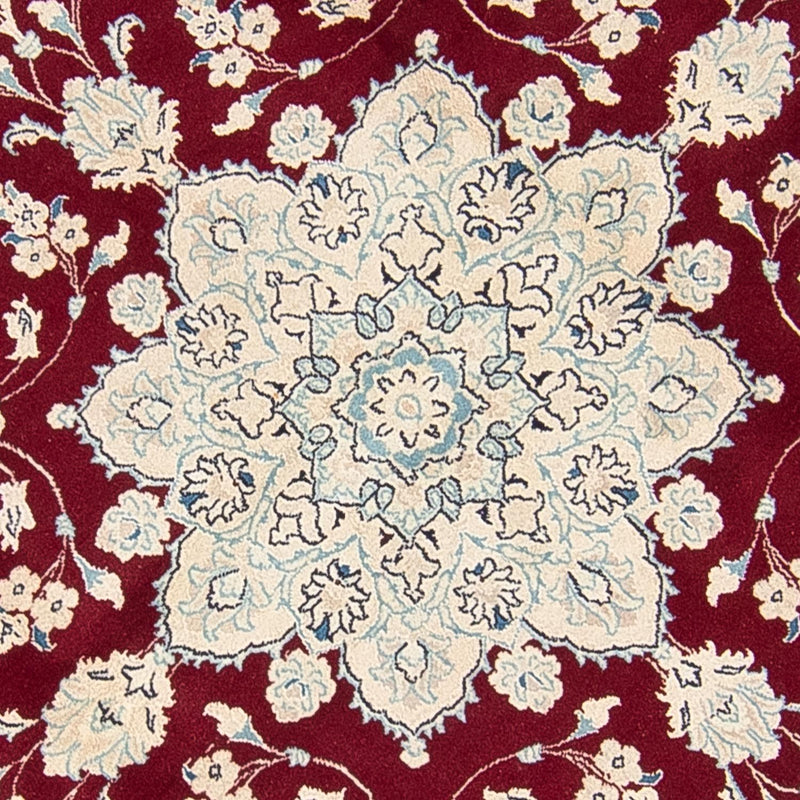 Nain Teppich 245x245cm - Perserteppich - dunkelrot